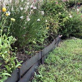 Barrière de jardin en acier