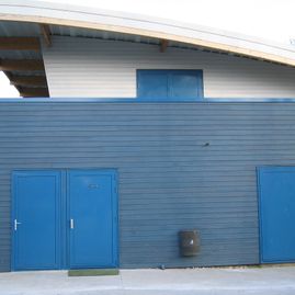 Portes-Tribunes du stade Biancotto à Conflans Sainte Honorine (78)